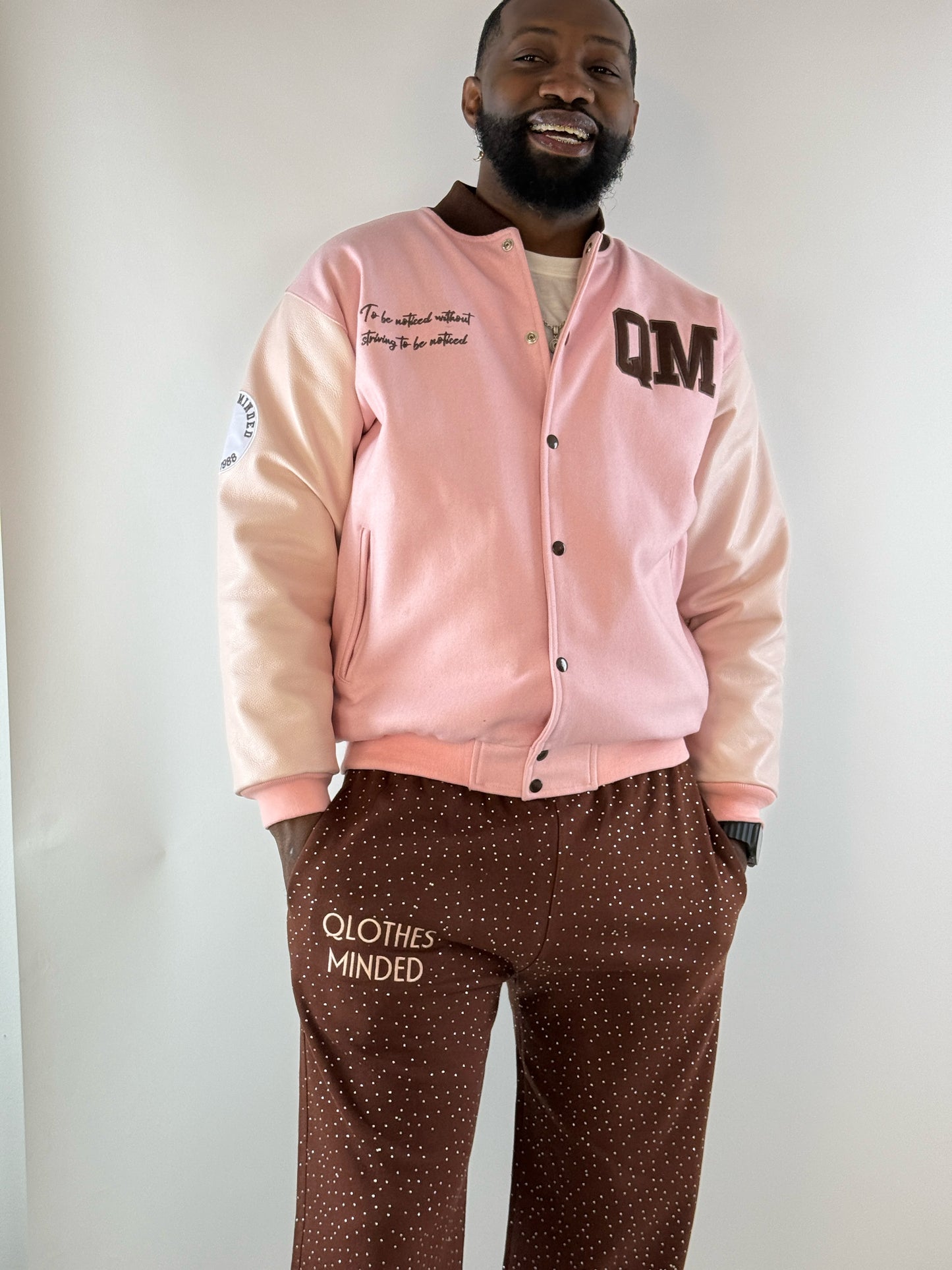 QM Rhinestone Wide Leg Sweats